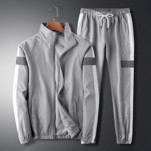 Traje Casual Hombre Cuello Mao Estilo Coreano Suelto Chaqueta Deportiva y Pantalón Cargo - Image 7