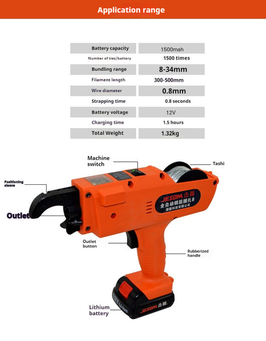 Máquina Atadora Eléctrica Recargable para Fardos y Pacas - Image 12