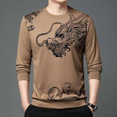 Playera Casual de Cuello Redondo con Textura Flocking para Hombre - Image 12