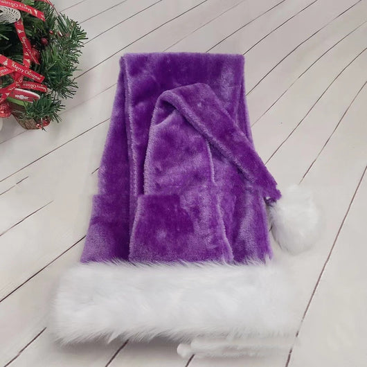 Gorro Navideño Extralargas Papá Noel Felpa Blanca para Disfraz y Decoración - Image 10