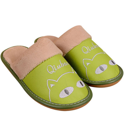 Pantuflas Cálidas para Familia - Diseño Antideslizante Cuero y Lana - Image 8