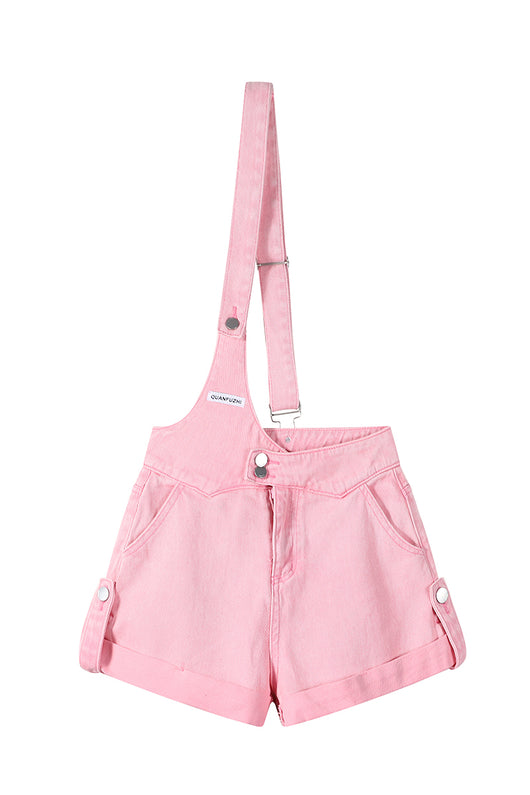 Shorts de Mezclilla Infantiles con Tirantes Ajustables - Image 2