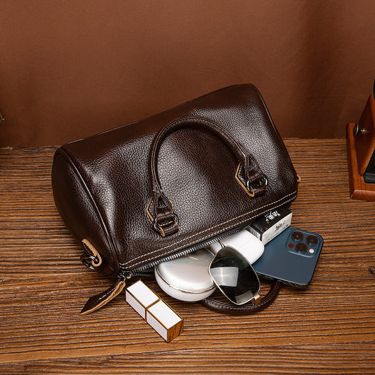 Bolso Retro de Cuero Genuino para Mujer - Diseño Casual y Portátil - Image 5