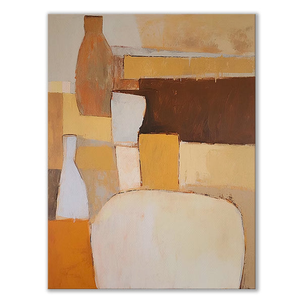 Cuadro Abstracto Óleo sobre Lienzo para Sala de Estar - Arte Moderno sin Marco - Image 4
