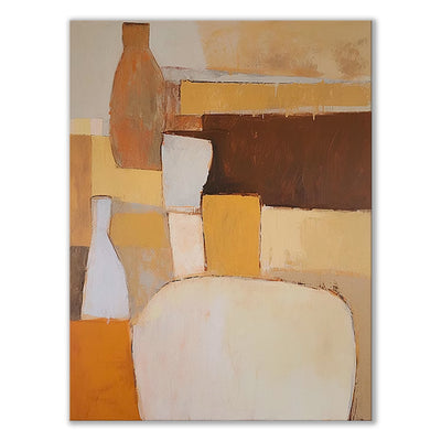 Cuadro Abstracto Óleo sobre Lienzo para Sala de Estar - Arte Moderno sin Marco - Image 4