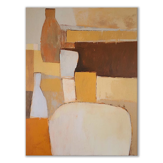 Cuadro Abstracto Óleo sobre Lienzo para Sala de Estar - Arte Moderno sin Marco - Image 4