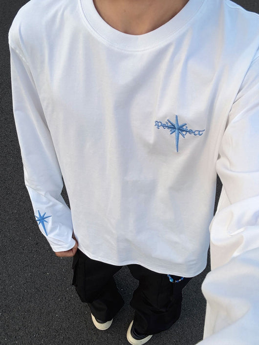Playera Manga Larga Premium con Letras Bordadas para Hombre - Image 11