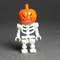Blanco SkullBodyPumpkinHel