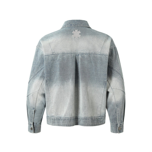 Chaqueta Denim Punk Heavy Industry Lavado Vintage para Hombre - Image 7