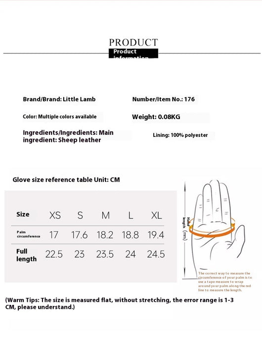 Guantes de Cuero Oveja para Mujer con Pantalla Táctil - Invierno Cálido - Image 9