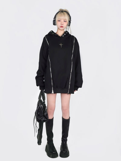 Sudadera con Capucha y Hombros Descubiertos - Image 2
