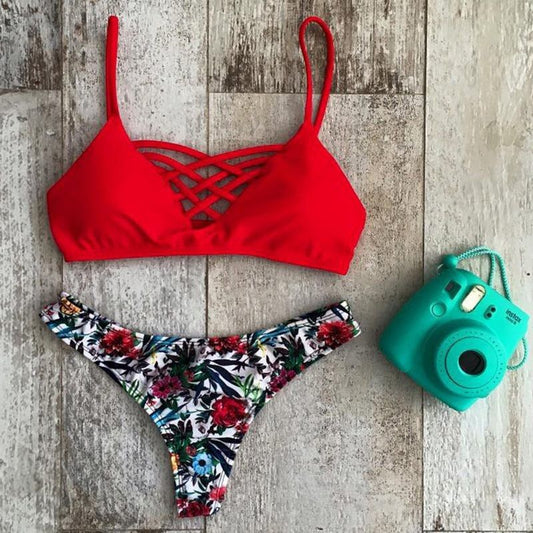 Bikini Estampado Sexy para Mujer - Conjunto de Baño Moderno