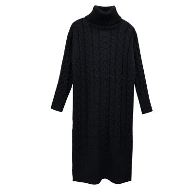 Vestido Suéter Holgado Cuello Alto - Image 9