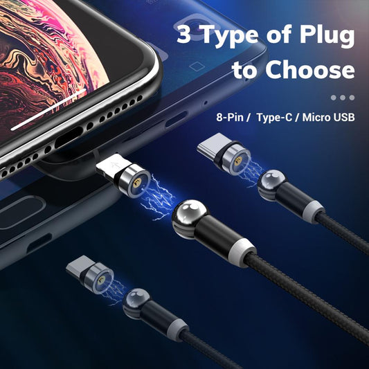 Cable de Carga Magnético 360° - Rotación Total Compatible - Image 2