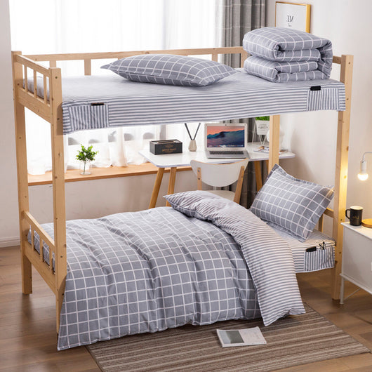 Juego de Cama Universitario de Algodón Antideslizante de 3 Piezas - Image 24