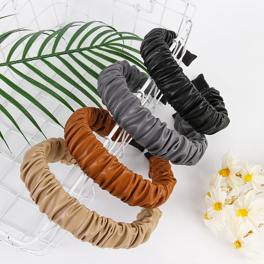 Diadema Plegable de Cuero Premium - Elegancia Minimalista y Versátil - Image 4