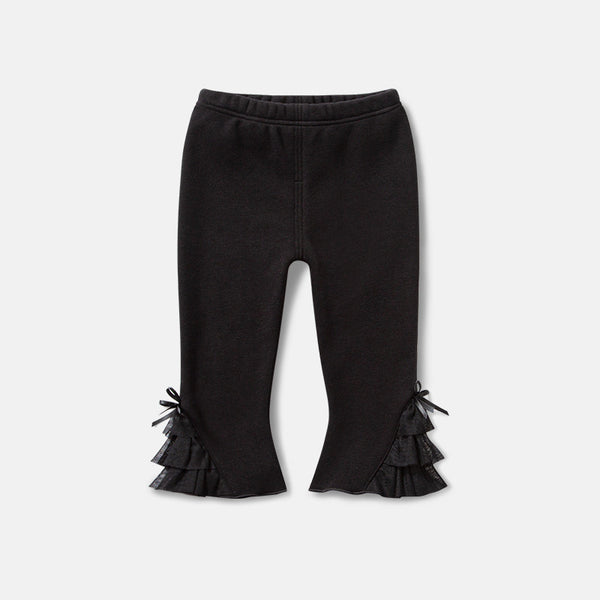Pantalones Acampanados de Terciopelo Cálido para Niña Invierno