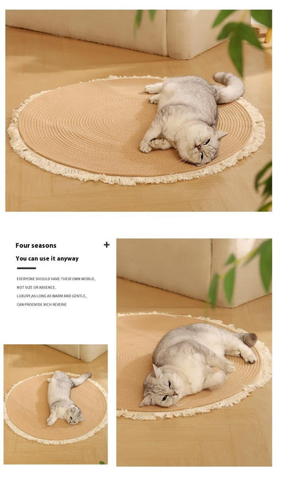 Cama Nido para Gatos con Colchoneta Resistente y Cuerda de Algodón - Image 12