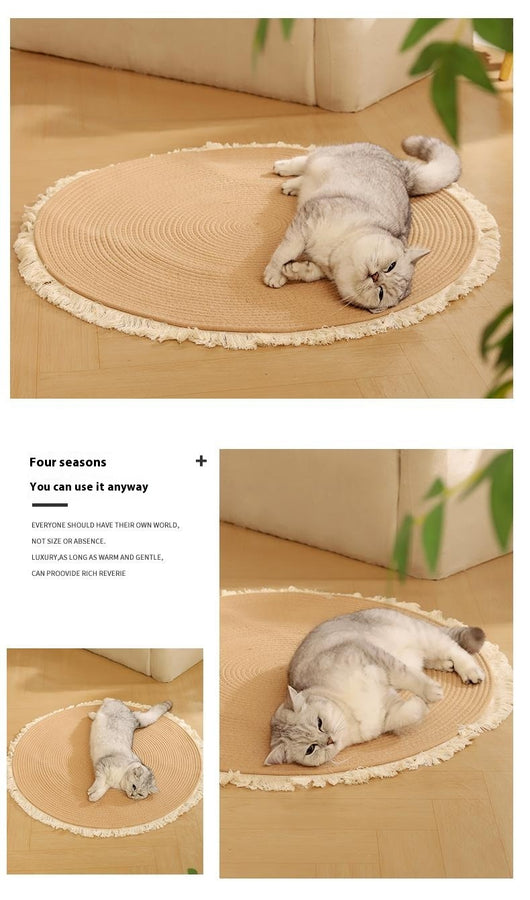Cama Nido para Gatos con Colchoneta Resistente y Cuerda de Algodón - Image 12