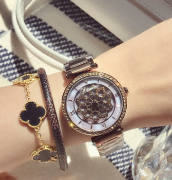 Reloj de Cuarzo para Mujer con Diamantes y Acero Inoxidable - Image 7
