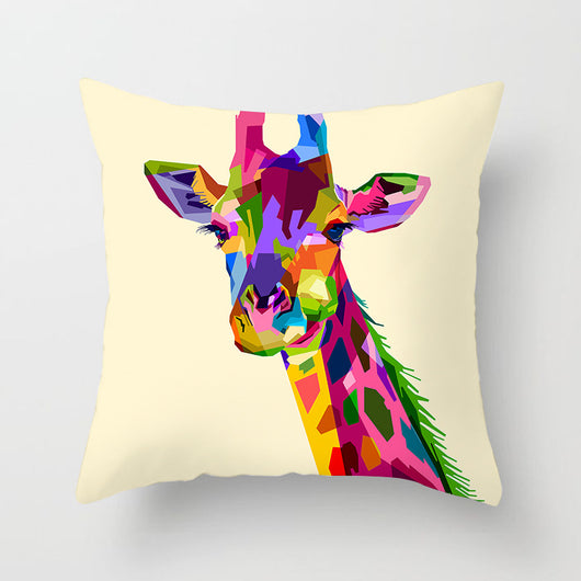 Funda de Almohada Cuadrada con Animales Estilo Nórdico - Image 19