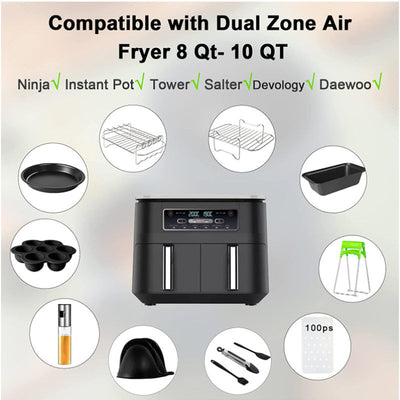 Kit Completo de Accesorios para Freidora de Aire - Rejilla, Bandeja y Vaporizador - Image 8