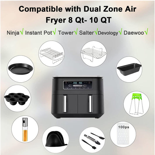 Kit Completo de Accesorios para Freidora de Aire - Rejilla, Bandeja y Vaporizador - Image 8