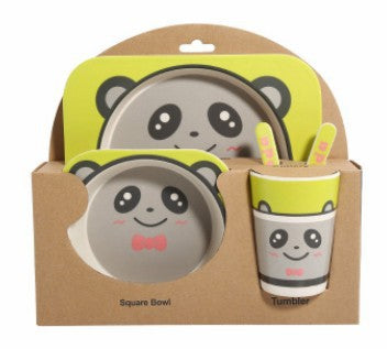 Juego de Vajilla Infantil 5 Piezas - Platos y Vasos de Fibra de Bambú Natural para Bebés - Image 20