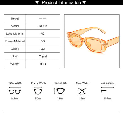 Gafas de Sol Cuadradas Efecto Gelatina - Colores Vibrantes - Image 18