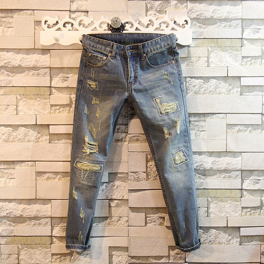 Pantalones Vaqueros Cropped Rotos - Image 5