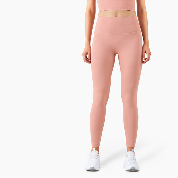 Leggings Deportivos con Bolsillos Laterales - Pantalones Yoga Fitness Durazno