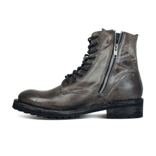 Botas Casuales para Hombre con Tacón Bajo y Cordones