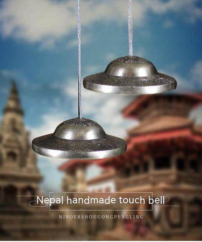 Campana Tibetana de Cobre Puro Artesanal con Clip - Instrumento de Percusión Nepal - Image 16
