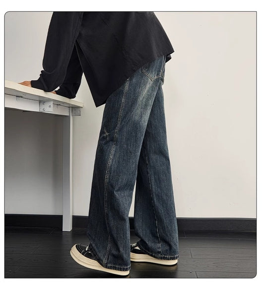 Jeans Rectos Holgados para Hombre - Estilo Moderno y Versátil - Image 8