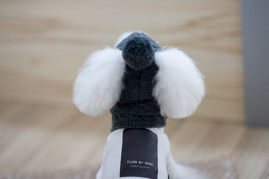 Conjunto de Abrigo para Perro: Gorro, Babero y Bufanda de Lana para Otoño e Invierno - Image 2
