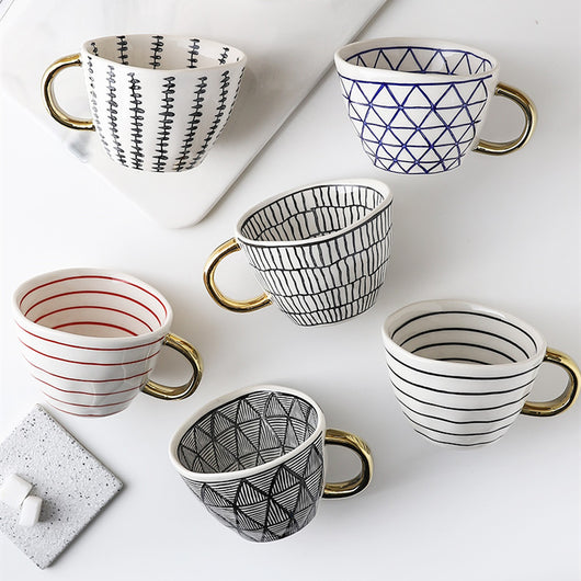 Taza Nórdica de Diseño Irregular - Image 3