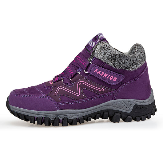 Zapatos de Algodón para Mujer con Forro de Terciopelo Cálido para la Nieve - Image 59