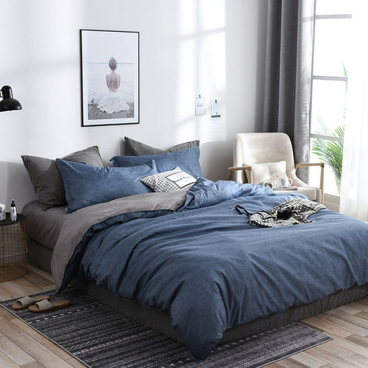 Sábanas de Algodón Puro Minimalistas para Cama - Image 4