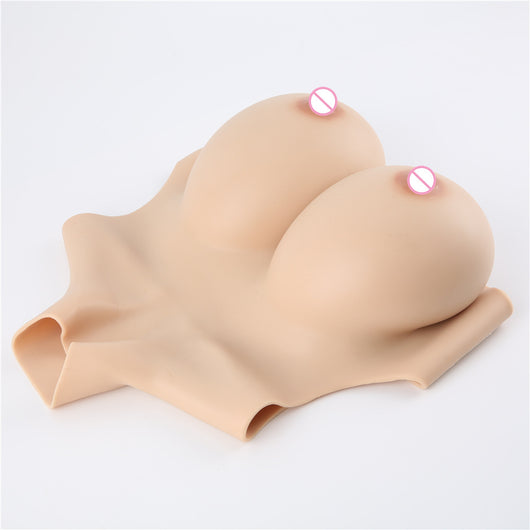 Prótesis de Seno de Silicona con Cuello Alto Relleno para Transformismo - Image 8