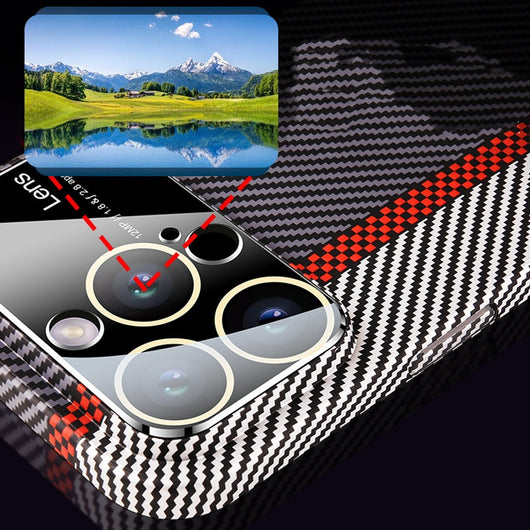 Funda Magnética de Fibra de Carbono con Ventana Grande para Teléfono - Image 12