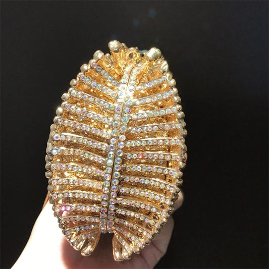 Cartera Clutch Vacía con Diamantes - Estuche Rígido de Lujo - Image 2