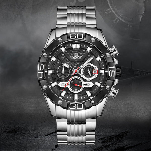 Reloj de Hombre Moderno con Movimiento Luminoso de Precisión