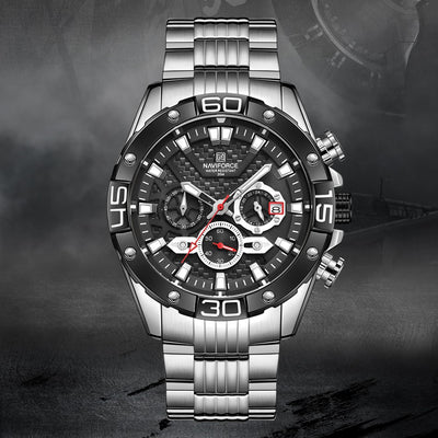 Reloj de Hombre Moderno con Movimiento Luminoso de Precisión