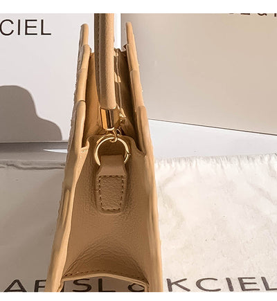 Bolso Tejido de Hombro Único con Patrón de Onda para Mujer - Image 18