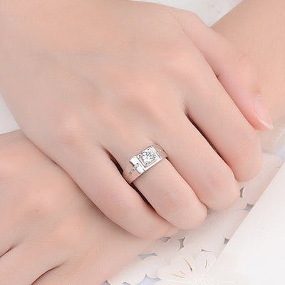 Anillo de Diamante Moissanita para Hombre - Diseño Moderno - Image 6