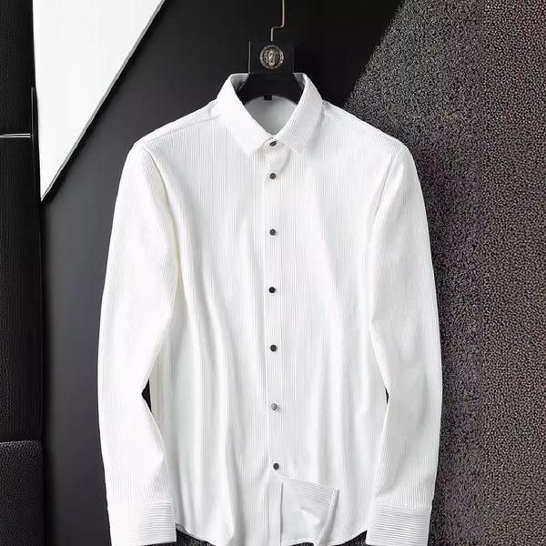 Camisa Blanca Ejecutiva sin Planchado Anti-arrugas
