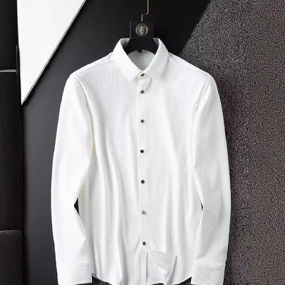 Camisa Blanca Ejecutiva sin Planchado Anti-arrugas