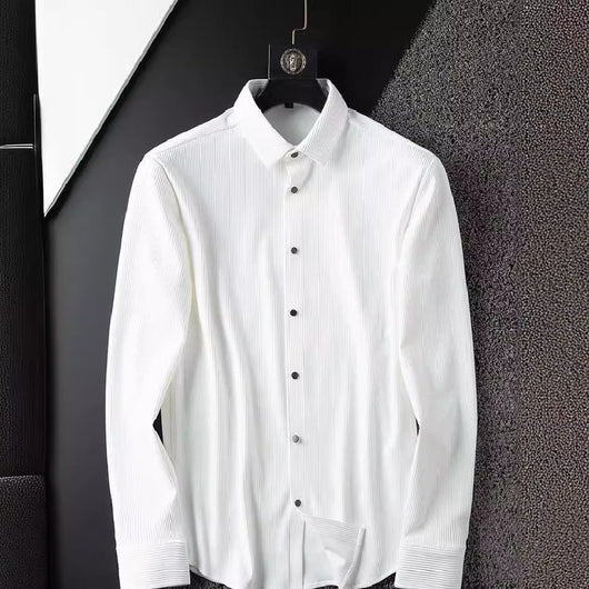 Camisa Blanca Ejecutiva sin Planchado Anti-arrugas