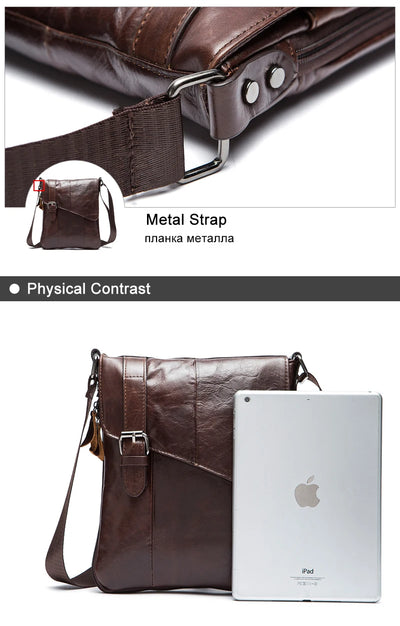Bolso de Cuero Genuino para Hombro - Piel Flor de Res - Image 13