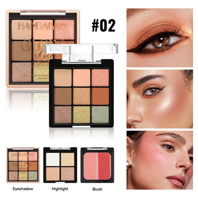 Paleta Multifunción: Sombra, Rubor e Iluminador 3 en 1 - Image 3